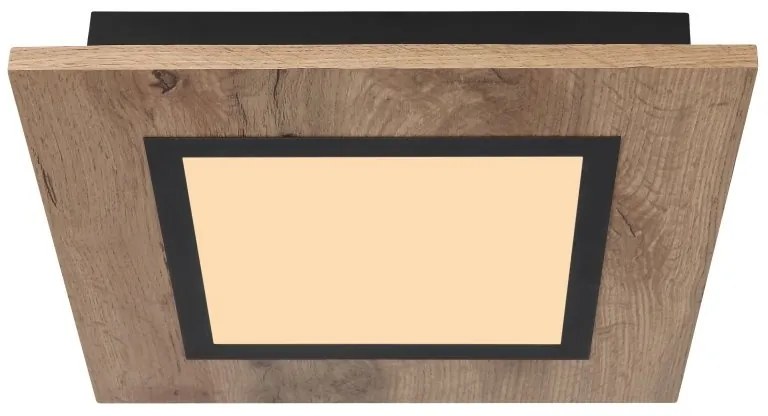Plafoniera LED design industrial Lea negru, maro