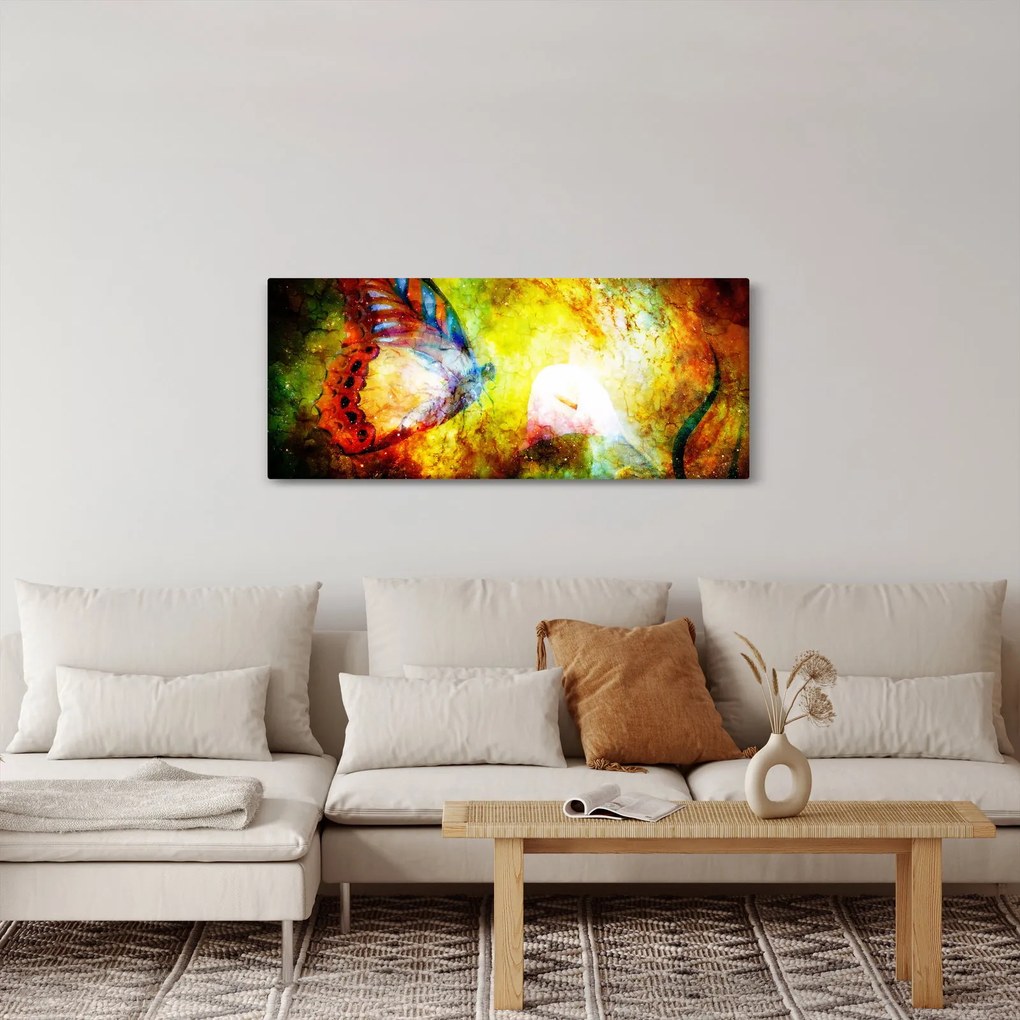 Tablou - Fluture spațial (120x50 cm)