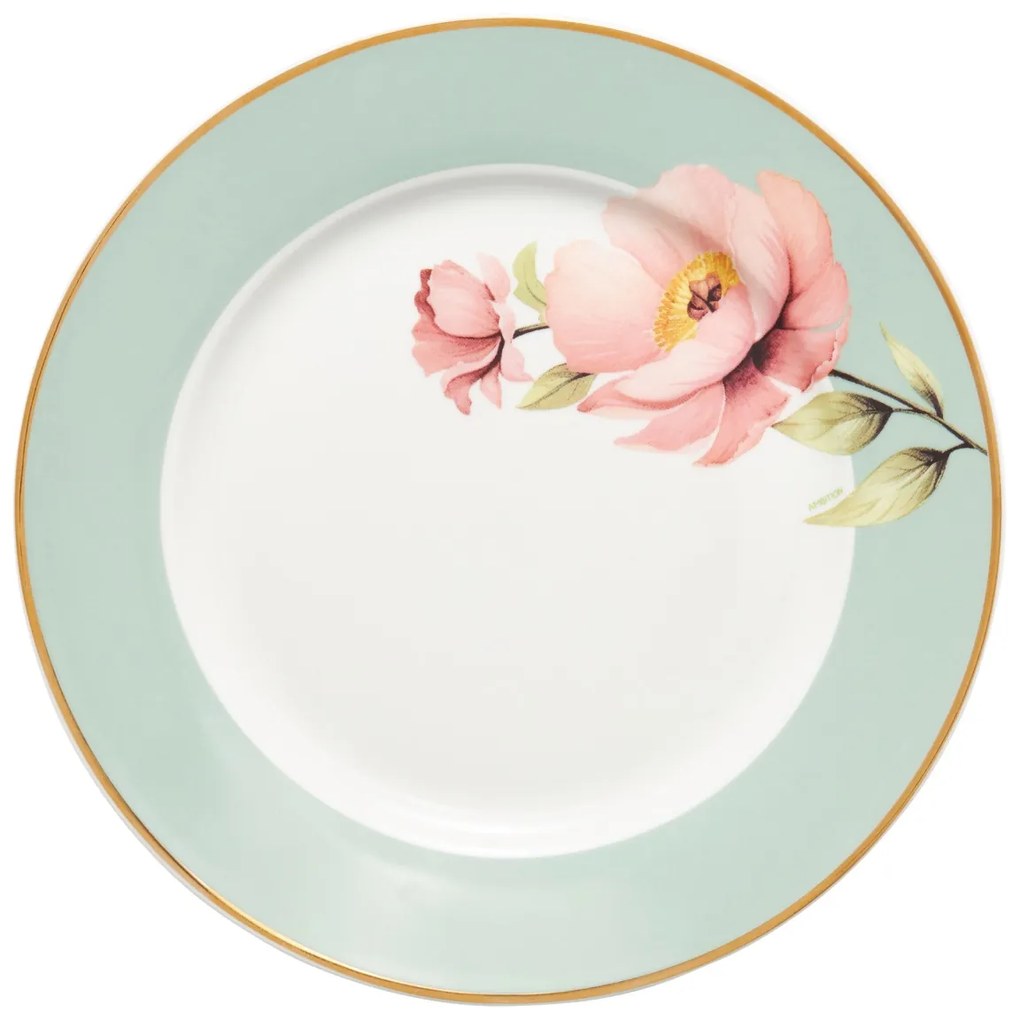 Serviciu de masa, 18 piese, 6 persoane, Flores