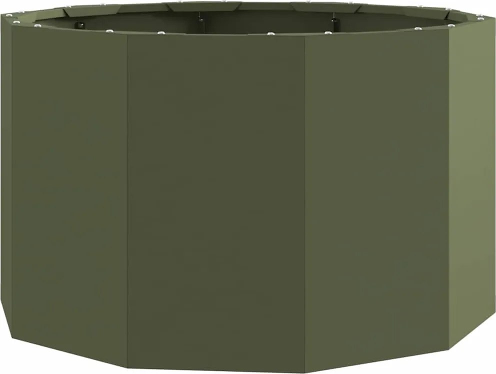 vidaXL Jardinieră Verde măsliniu 60 x 60 x 35 cm Oțel