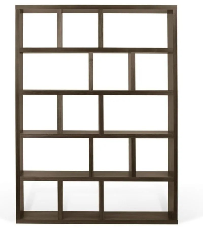 Bibliotecă maro cu aspect de lemn de nuc 150x198 cm Berlin – TemaHome