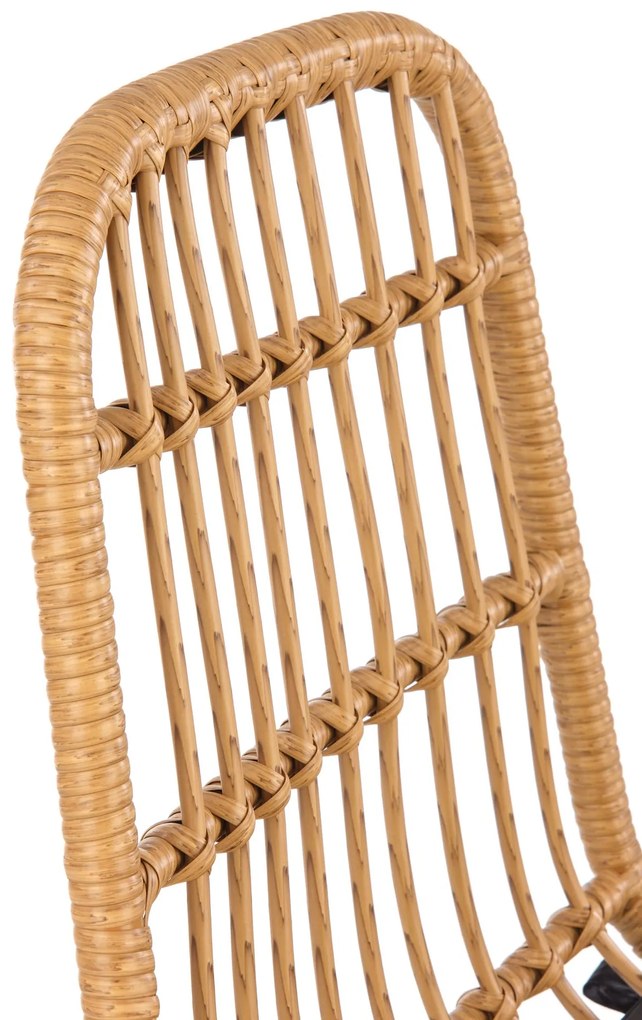 Scaun de grădină Karma K401 (natural + negru). 1118276