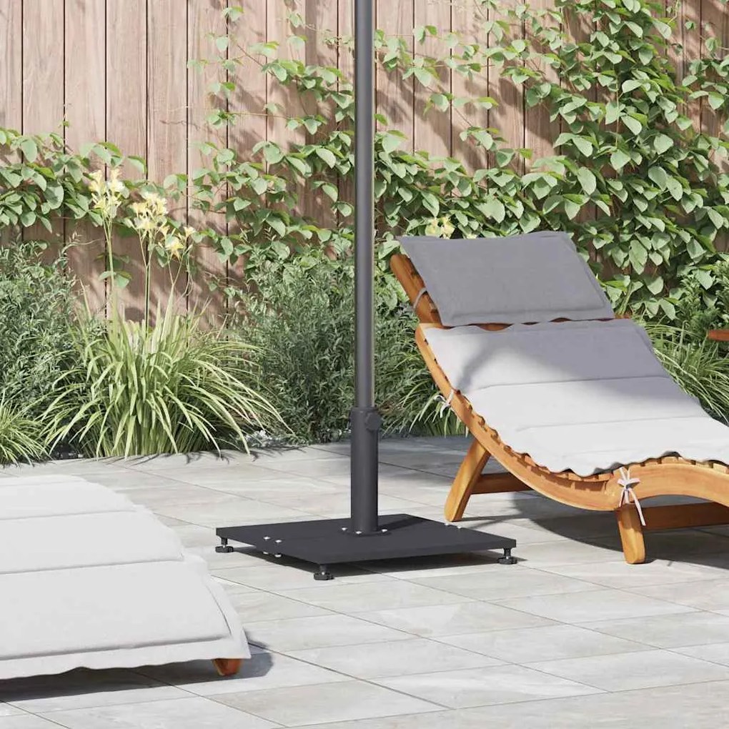 vidaXL Bază pentru umbrelă Gri închis 45 x 45 x 31 cm