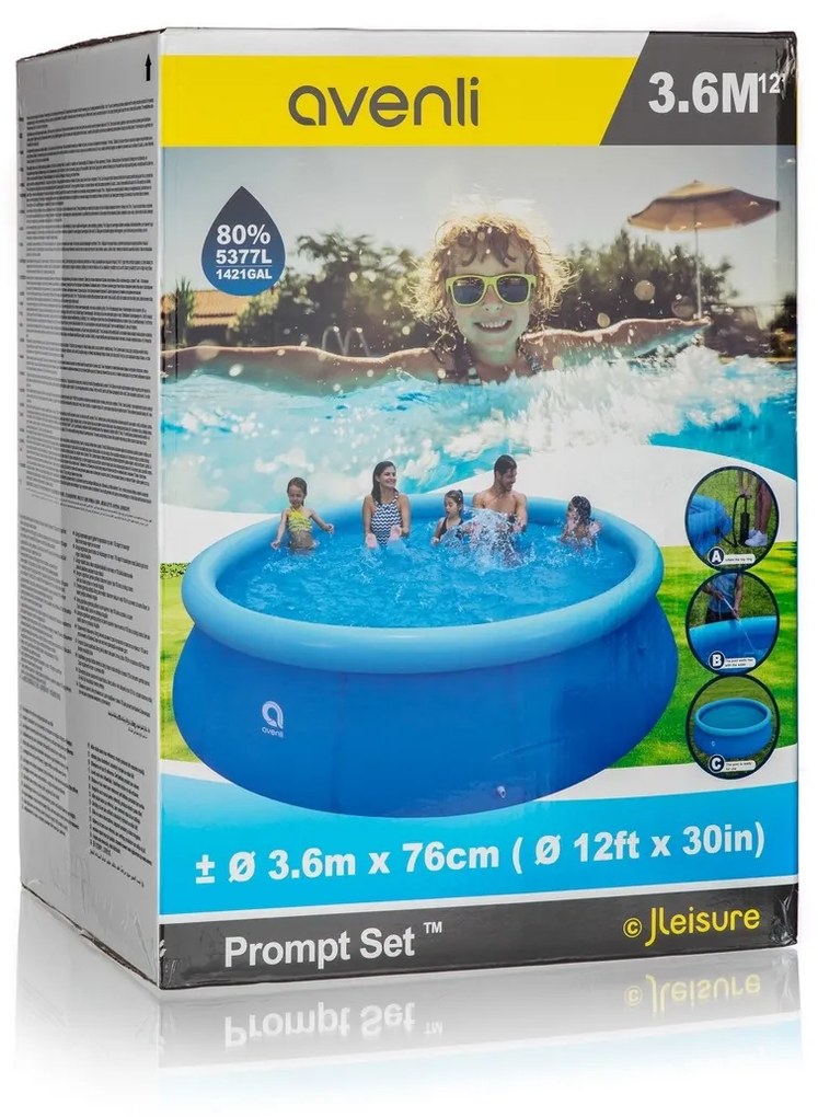 Piscină gonflabilă Vetro-Plus, 360 x 76 cm