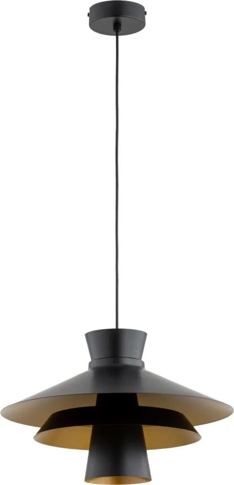Pendul pe cablu CELESTE 1xE27/15W/230V negru