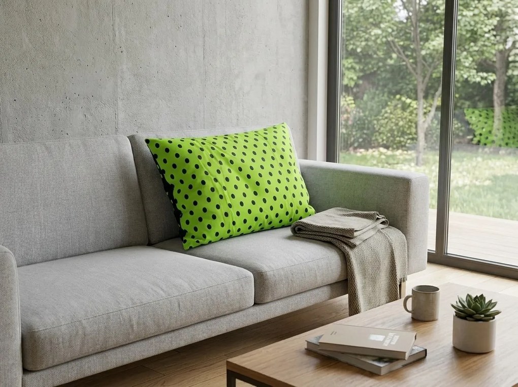 Husa de perna din bumbac COLAM GREEN 50x70 cm, verde