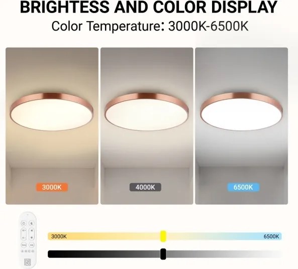 Immax NEO 07323L-LED plafonieră SEMPLICI, dimmerabilă, 96W/230V, Ø80 cm, Wi‑Fi Tuya, roz + telecomandă