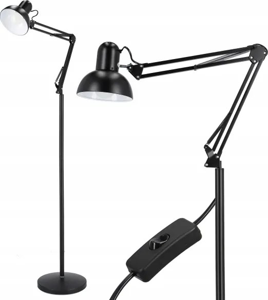 Lampadar 1xE27/40W/230V negru