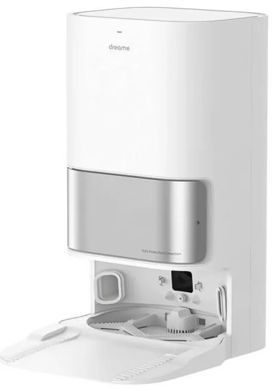 Robot aspirator Dreame L10 Ultra, 5300 Pa, 5200 mAh, 75W, Pana la 200 m², Cartografiere 3D, Senzor LDS, Statie de incarcare, Autonomie pana la 210 min, Alb