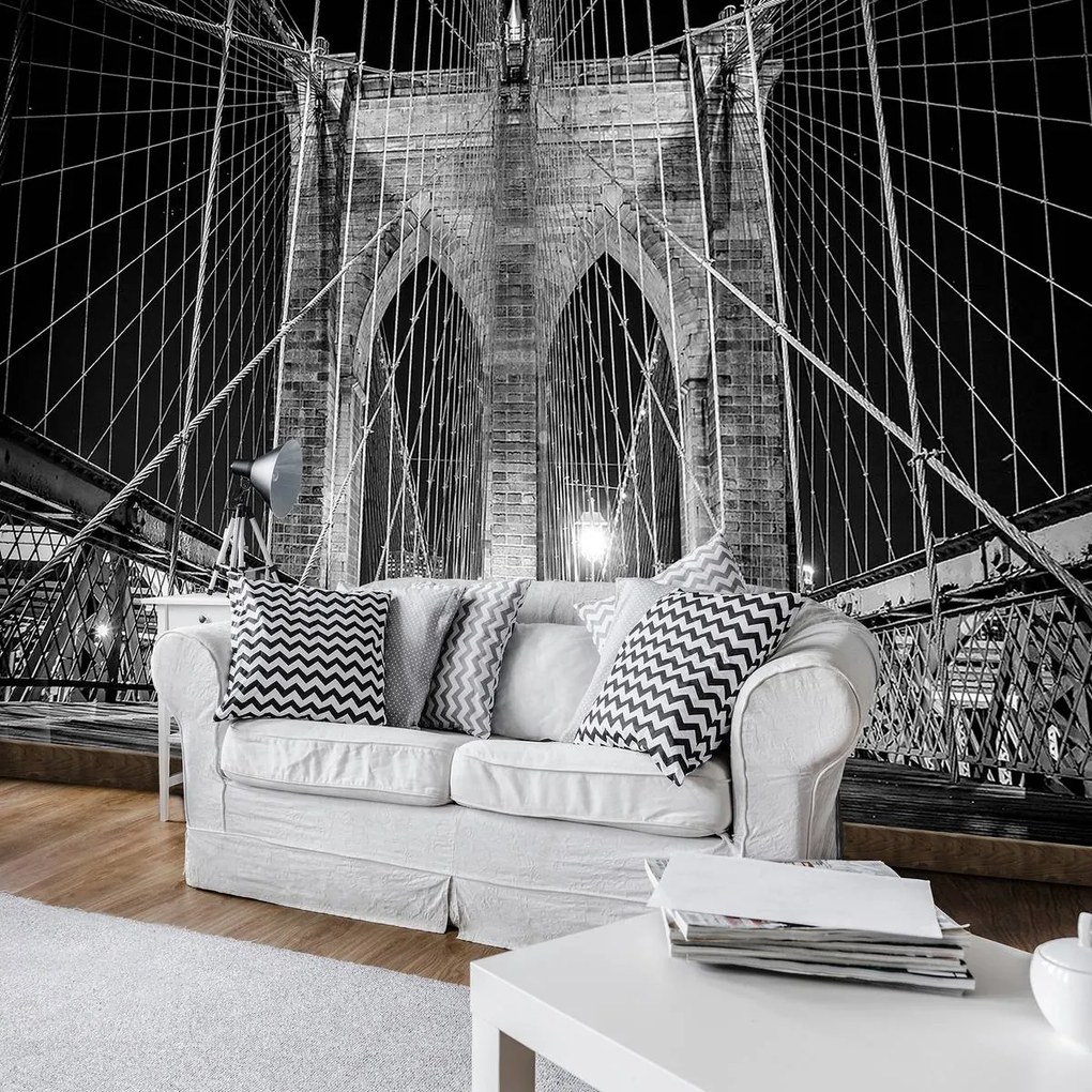 Fototapet - New York City Urban Brooklyn Bridge (254x184 cm)