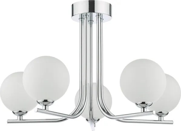 Där Lighting CRA5450-02 - Lustră pe tijă CRADLE 5xG9/25W/230V crom lucios
