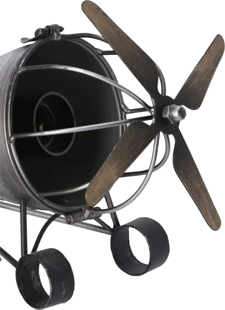 Lampa de masa Stil Industrial Avion h 23 cm