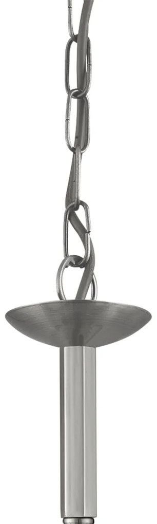 Lustra clasica suspendata design traditional Richmond 8L argintiu 1508-8SS SRT