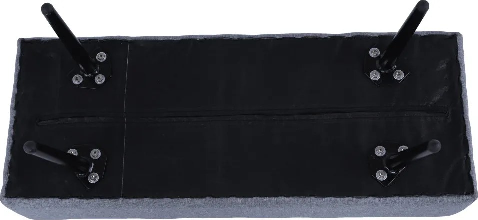 Taburet, gri/negru, LASTER