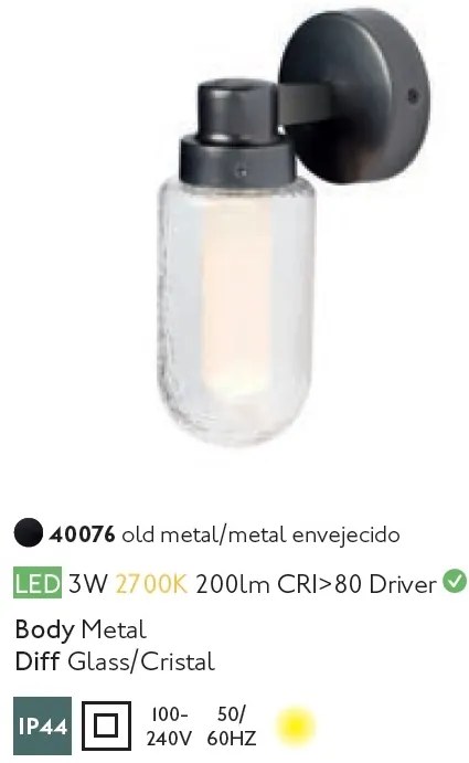 Aplica LED pentru baie design minimalist IP44 BRUME