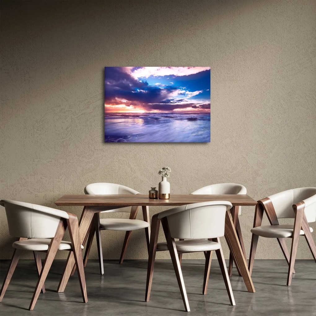 Tablou - Apus de soare la mare (70x50 cm)