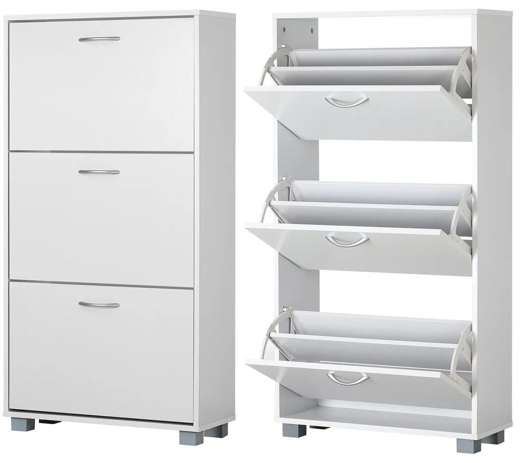 Deuba Dulap pantofi 115x60x24 cm - alb