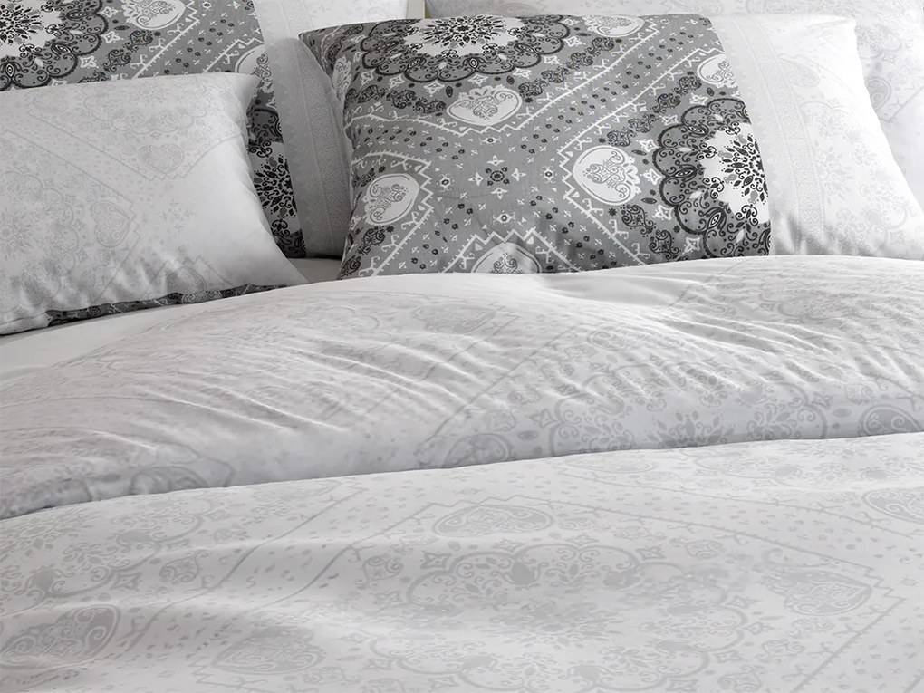 Lenjerie de pat din bumbac Renforce KALI alb Dimensiune lenjerie de pat: 70 x 90 cm | 140 x 200 cm