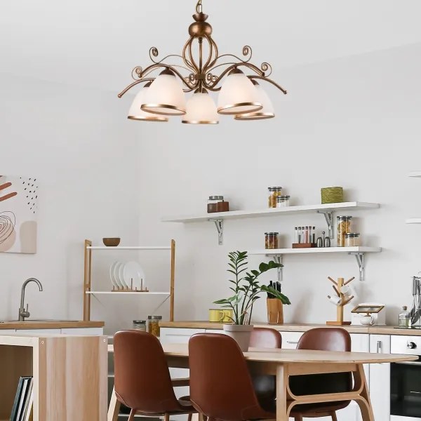 Lustră pe lanț RETRO II 5xE27/60W/230V