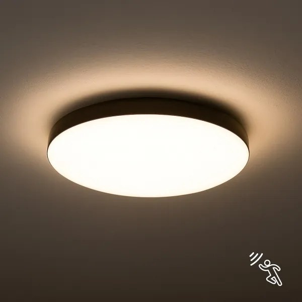 LED plafonieră baie MAYA LED/13W/230V IP44 negru cu senzor