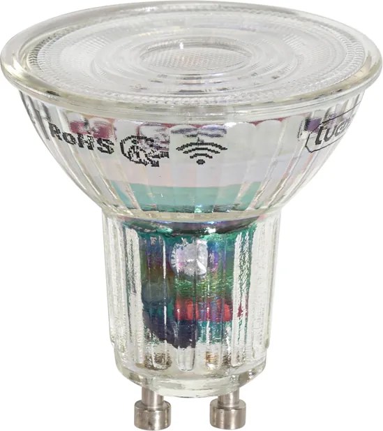 Set de 5 becuri LED inteligente GU10 50mm clare 4.8W 400 lm 1800-6500K