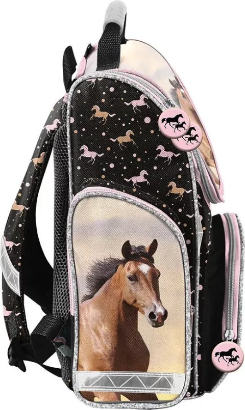 Geantă de școală pentru fete - set din 3 piese - LOVELY HORSES