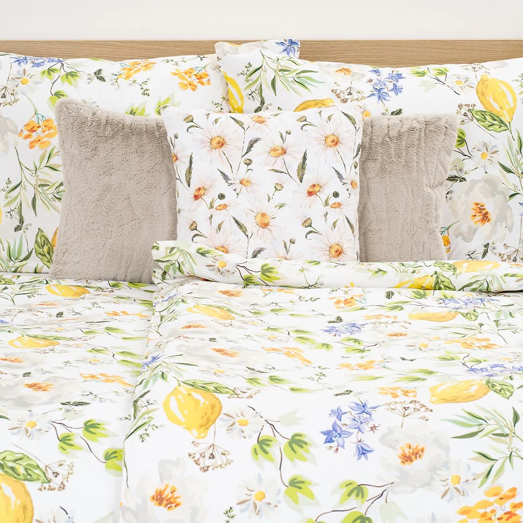Lenjerie de pat din bumbac 4Home Lemon Delight,220 x 200 cm, 2 buc 70 x 90 cm, 220 x 200 cm, 2 buc. 70 x 90 cm