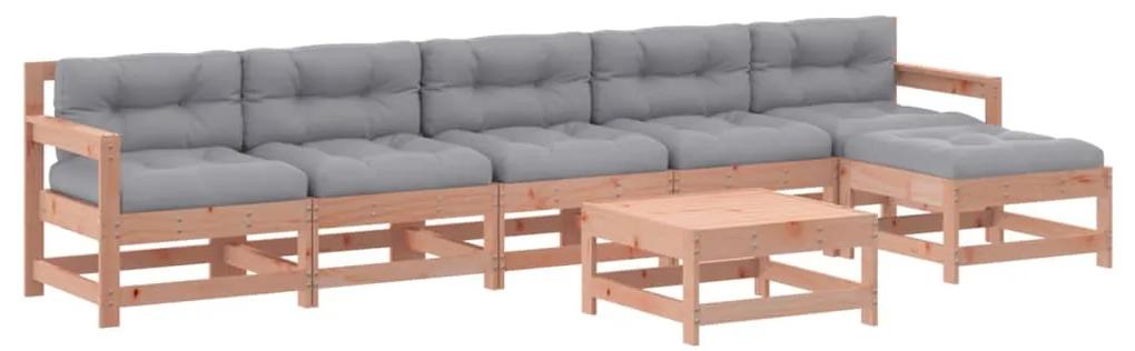 3185974 vidaXL Set mobilier de grădină cu perne, 7 piese, lemn masiv douglas