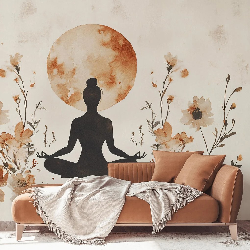 Fototapet - Yoga Portocalie (147x102 cm)