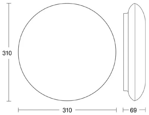 Steinel 035440 - LED Lampă exterior cu senzor QUATTRO LED/10W/230V IP54