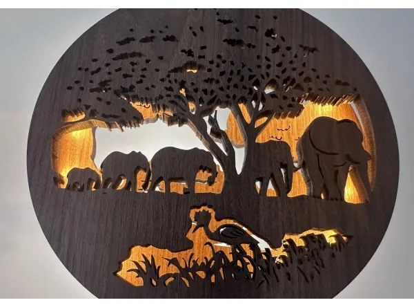 Li-Go 23610/DUB2 - Lampă LED decorativă de masă dimmabilă, LED/12W/230V, 20x22 cm, stejar