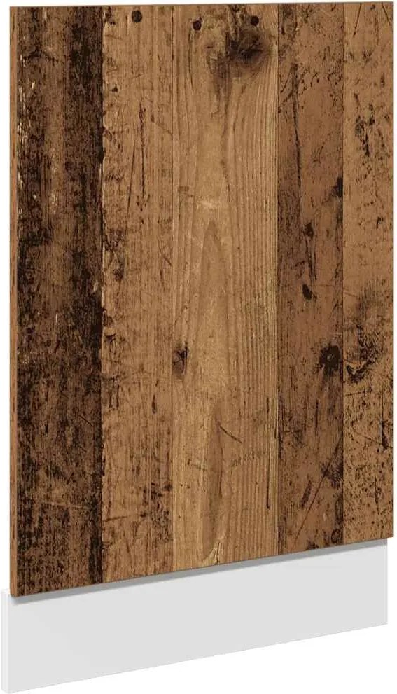 vidaXL Panou mașină de spălat vase “Lyon”, Lemn vechi, 45 x 3 x 67 cm