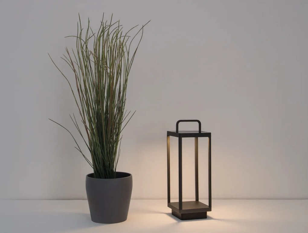 Lampa LED solara portabila pentru iluminat exterior IP65 BALI H-51cm