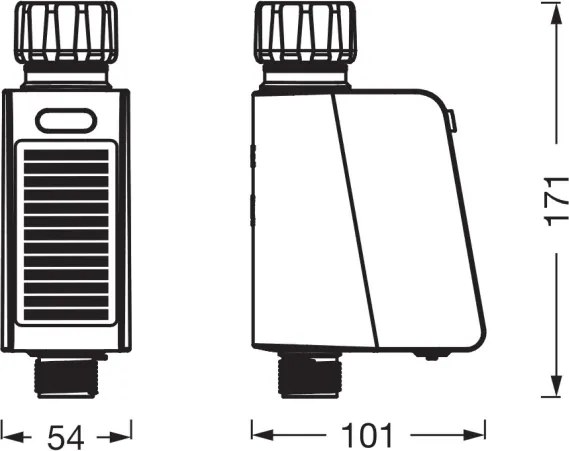 Osram - Electrovalvă de irigare cu panou solar SMART+ IP55 Wi-Fi