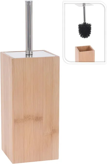PERIE TOALETA 34 CM, SUPORT BAMBUS 10X10X23 CM, NATUR