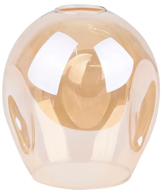 Lustră neagră cu abajur din sticlă 14x48 cm Aspa – Candellux Lighting