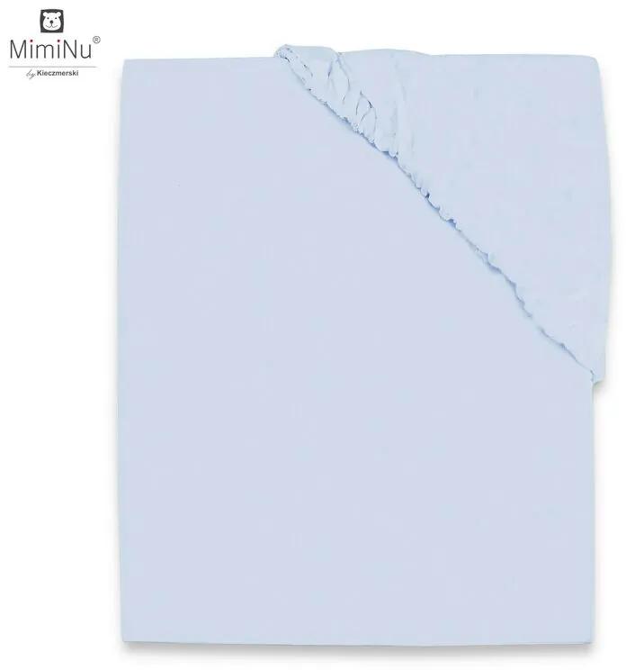 Cearceaf Jerse cu elastic 120x60 cm Light blue MimiNu