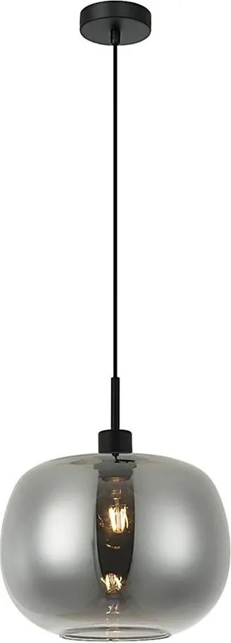 Lampă suspendată pe cablu ALAN 1xE27/40W/230V negru fumuriu