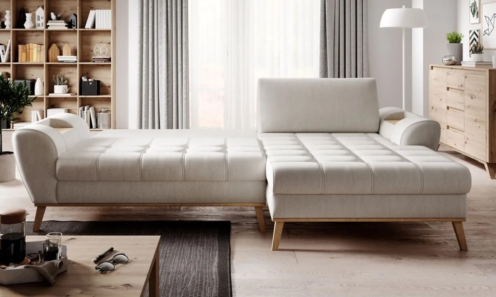 Coltar extensibil Nubo L282 cm pe dreapta Monolith 84