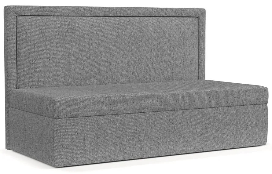 Pat gri tapițat 80x200 cm Scala – Maison de Rêve