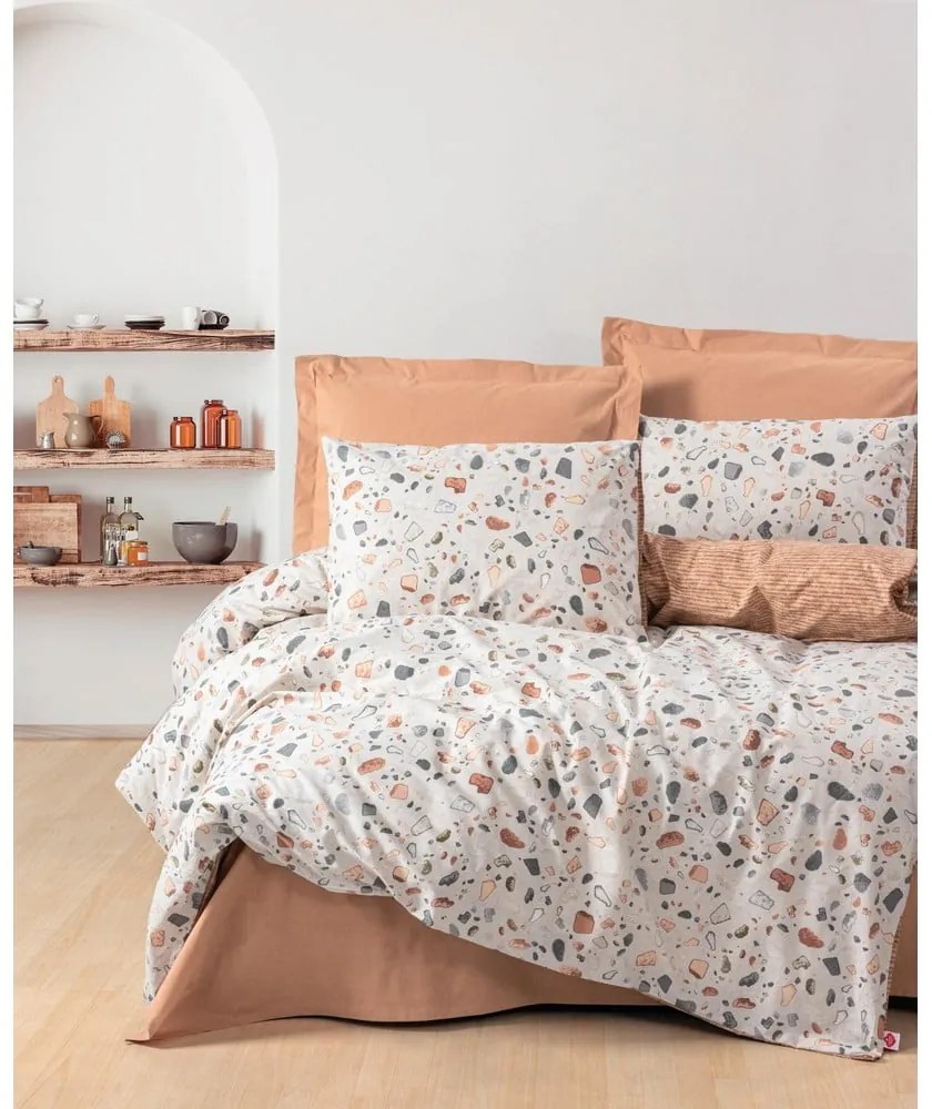 Lenjerie de pat din bumbac ranforcé pentru pat de o persoană 140x200 cm Earth-Inspired Calm – Mila Home Luxury