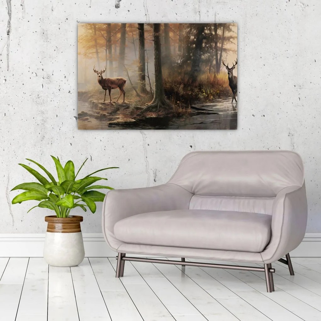 Tablou - Vintage pictura wildlife (90x60 cm)