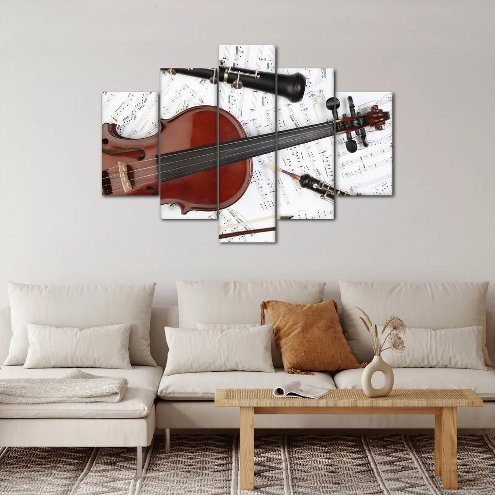 Tablou - Unelte muzicale (150x105 cm)