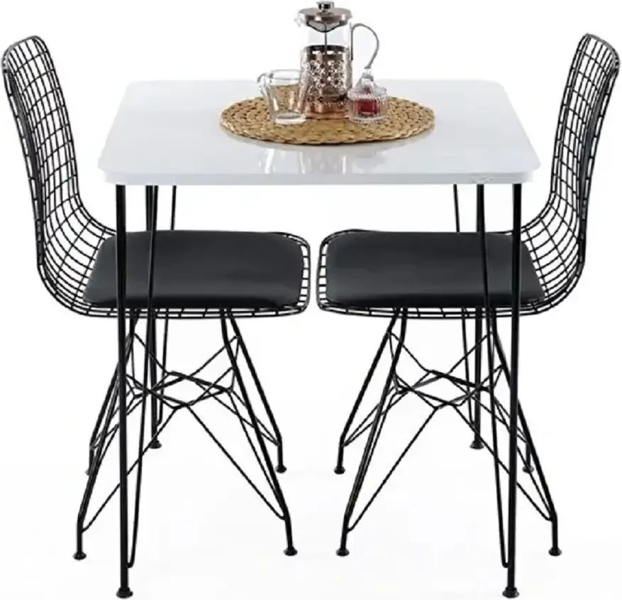 Masa bucatarie patrat texturata, Homs 70x70x75 cmA0046