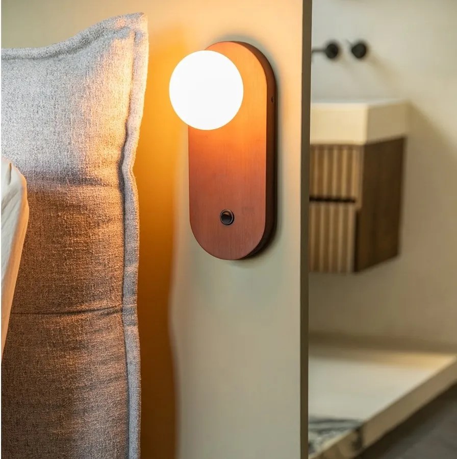 Aplica de perete din bambus maro Java