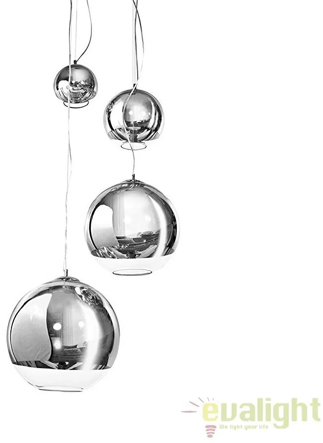 Lustra design modern Silver Ball 4