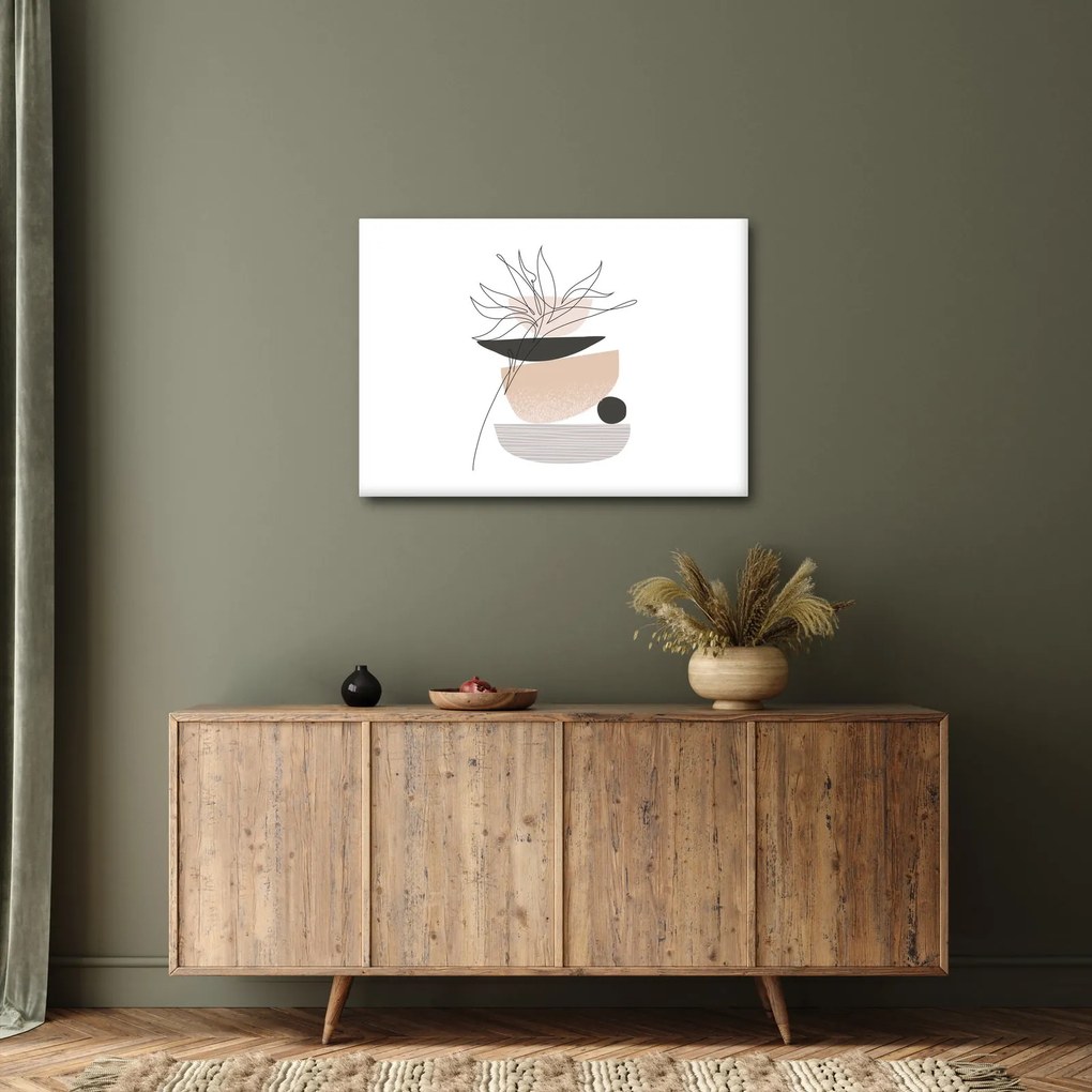 Tablou - Linie de artă flori N⁰1 (70x50 cm)