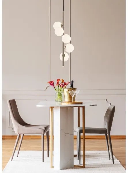 Lustră pe cablu Zuma Line P0574-05E-F7AA ARCTURUS 5xG9/4W/230V auriu