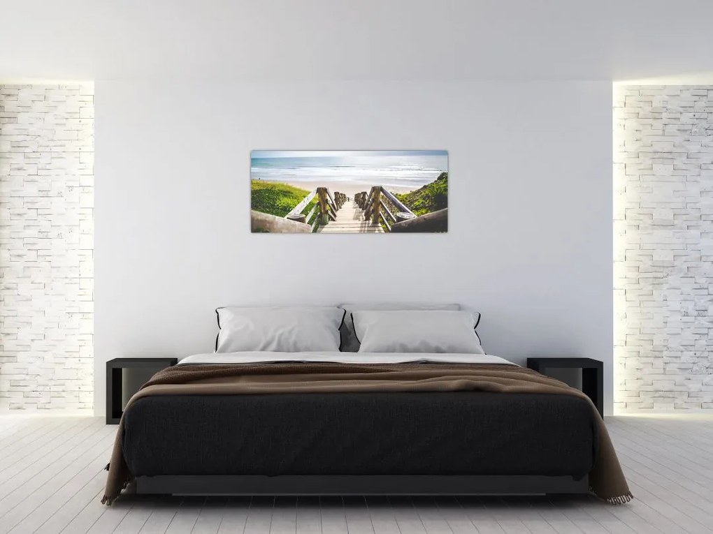 Tablou - Intare pe plaja (120x50 cm)