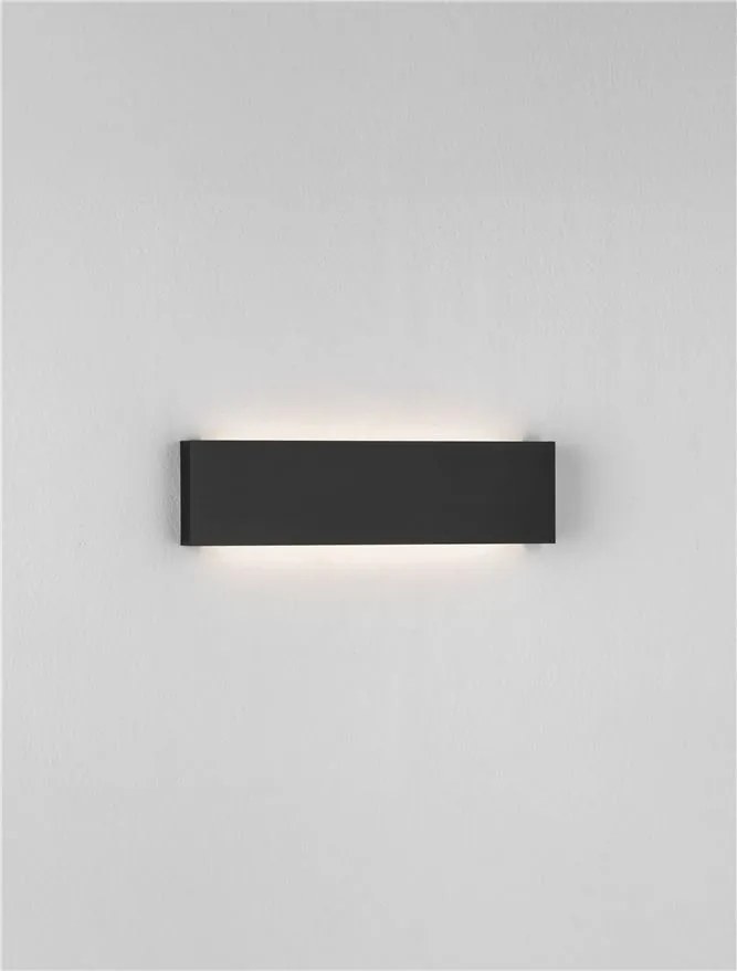 Aplica exterior neagra liniara 30cm IP65 LED METRIC